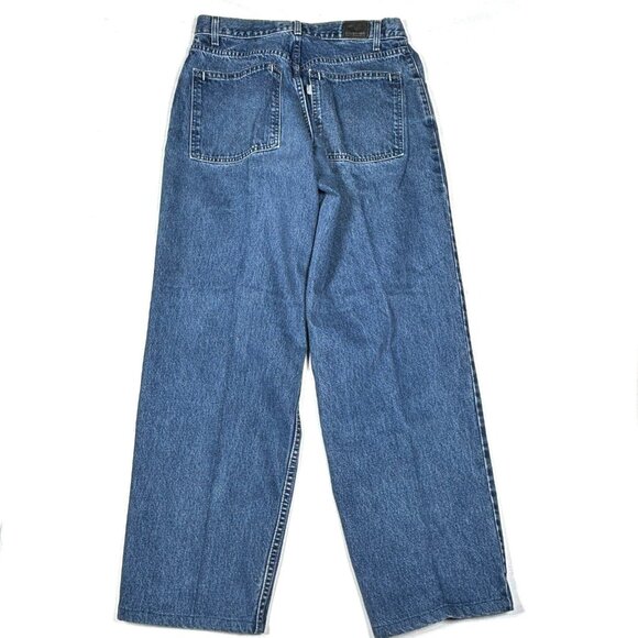 VTG Levis SilverTab BAGGY FIT Denim Jeans Y2K Grunge Skate Mens 32x30* Hemmed - Picture 7 of 13